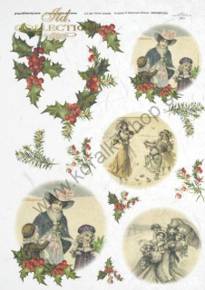 Ryžový papier - A4 - vianočný motív - motív R0177
