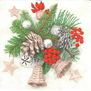 Servítka - vianočná halúzka - motív č. 170