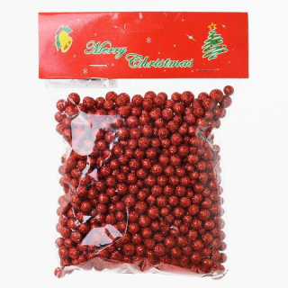 Vianočné guličky mini - červená - 25 g