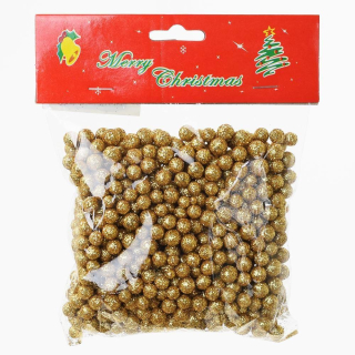 Vianočné guličky mini - zlatá - 25 g