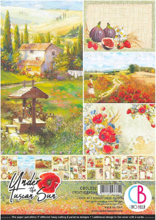 Sada papierov - A4 - Under the Tuscan Sun Creative - 9 ks
