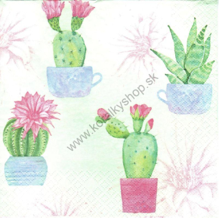 Servítka - kaktusy - motív č. 179