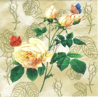 Servítka - ruže - motív č. 189