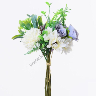 Kvety - letná kytica - 28 cm - mix fialová - 1 zväzok