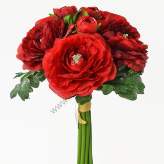 Kvety - iskerník - 24 cm - červená - 1 zväzok