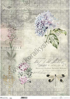 Ryžový papier - A3 - hortenzia - motív R00569L