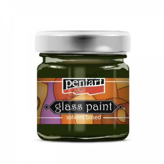 Farba na sklo - olivová - 30 ml