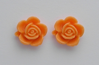 Kvietok  16x14 mm - oranžová - 1ks