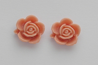 Kvietok  16x14 mm - staroružová - 1ks