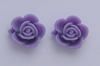 Kvietok  16x14 mm - fialová - 1ks