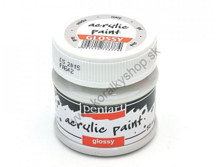 Akrylová farba - lesklá - sivá - 50 ml