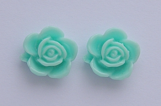 Kvietok  16x14 mm - bledomentolová - 1ks