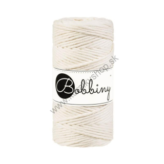 Bobbiny Macrame šnúrka Regular - točená - pr. 3mm - Natural - 100 m