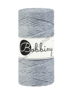Bobbiny Macrame šnúrka - točená - pr. 3mm - Silver - 100 m