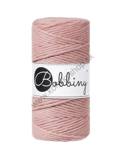 Bobbiny Macrame šnúrka - točená - pr. 3mm - Blush - 100 m