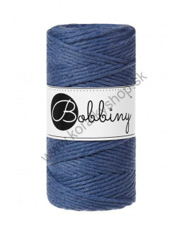 Bobbiny Macrame šnúrka - točená - pr. 3mm - Jeans - 100 m