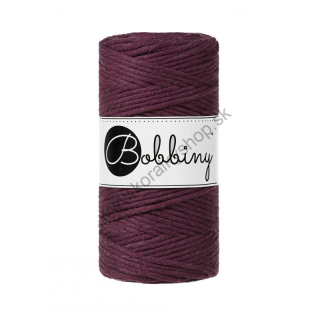 Bobbiny Macrame šnúrka - točená - pr. 3mm - Blackberry - 100 m