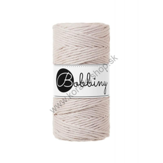 Bobbiny Macrame šnúrka - točená - pr. 3mm - Nude - 100 m