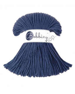 Bobbiny Macrame šnúrka - pletená Junior - pr. 3mm - Jeans - 100 m