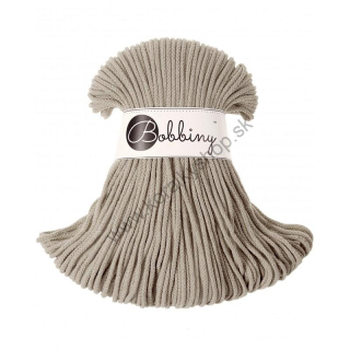 Bobbiny Macrame šnúrka - pletená - pr. 3mm - Beige  - 100 m