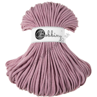 Bobbiny Macrame šnúrka - pletená - Premium pr. 5mm - Dusty Pink - 100 m