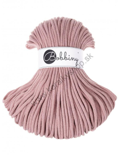 Bobbiny Macrame šnúrka - pletená - Premium pr. 5mm - Blush - 100 m