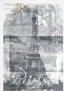 Ryžový papier - A4 - Paríž - motív R0232