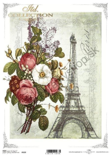 Ryžový papier - A4 - Paríž - motív R0525