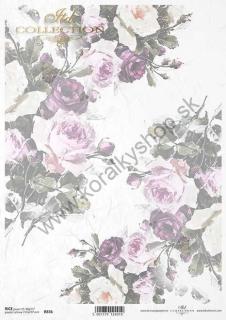 Ryžový papier - A4 - ruže - motív R0836