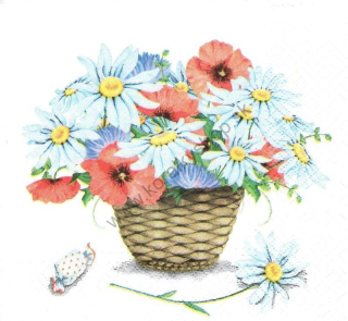 Servítka - kvety - motív č. 197 - kytica