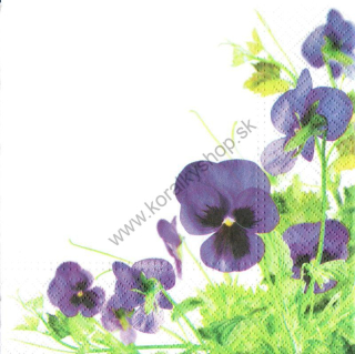 Servítka - kvety - motív č. 200 - sirôtky