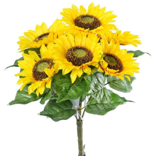 Kvety - slnečnice - 32 cm - žltá - 1 zväzok