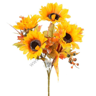 Kvety - slnečnice - 30 cm - žltá - 1 zväzok