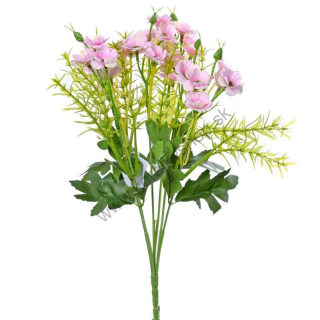 Kvety - ružová - 25 cm - 1 zväzok