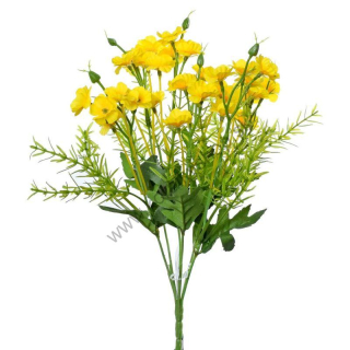 Kvety - žltá - 25 cm - 1 zväzok