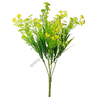 Kvety zápich - žltá - 34 cm