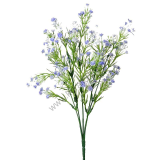 Kvety zápich gypsa - modrá - 32 cm