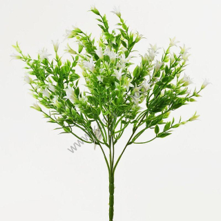 Kvety zápich zvončeky - biela - 36 cm