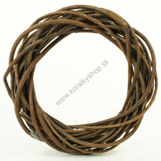 Prútený veniec pr. 25 cm -  hnedá