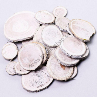 Prírodné drevené koliesko - cca 3,5 až 5 cm - 150 g