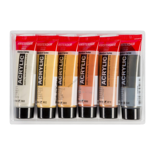 Sada akrylových farieb AMSTERDAM - Metallic  - 6 x 20 ml