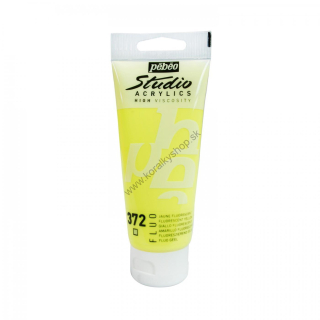 Studio Acrylics - 100 ml - 372 Fluorescent Yellow