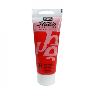 Studio Acrylics - 100 ml - 33 Cadmium red