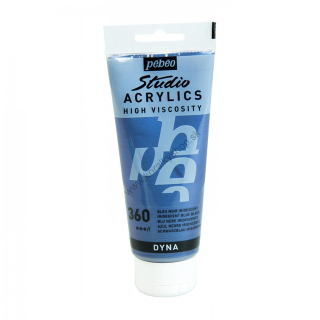 Studio Acrylics - 100 ml - DYNA 360 Iridescent Blue black