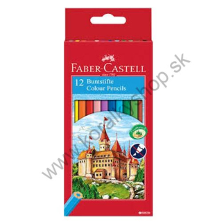 Pastelky Faber-Castell šesťhranné - 12 ks