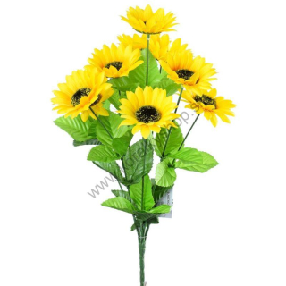 Kvety - slnečnice - 40 cm - hlavička 7 cm - 1 zv.