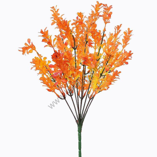 Zápich - drobné lístky - 42 cm - oranžová - 1 ks