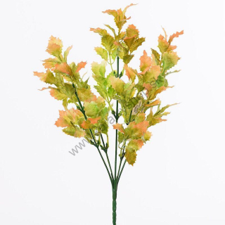 Zápich - lístky cesmína - 32 cm - oranžová - 1 ks