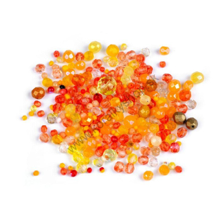 Korálky ramš ohňovky II. tr. - oranžová - 50g.