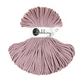 Bobbiny Macrame šnúrka - pletená - Premium pr. 5mm - Mauve - 100 m